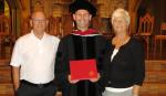 Proud parents, happy graduate!