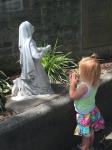 Cassidy in prayer
