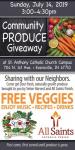 All Saints, Seton Harvest set Community Produce Giveaway