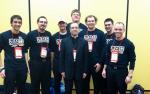 Bishop Thompson and seminarians in Indianapolis