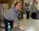 Students visit Ozaman Family Shelter