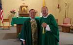 Father Effinger installed by Bishop Thompson