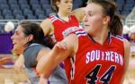 Anna Hackert ties USI career record for 'double doubles'