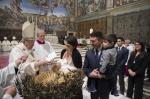 Reborn in baptism, Christians are called to live like Christ, pope says