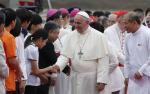 Pope calls for peace, democracy and social justice